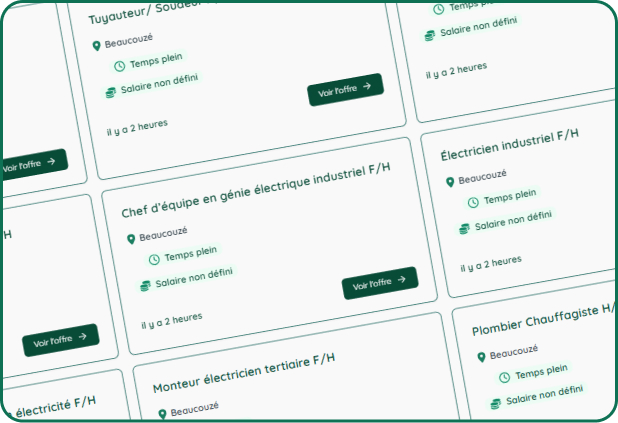 Offres d'emploi sur mixijob - Grille d'annonces